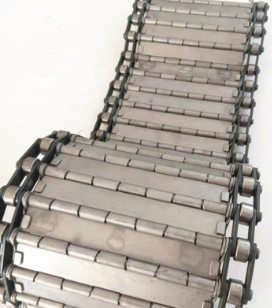 Correia transportadora de aço inoxidável galvanizada de corrente da placa para a microplaqueta