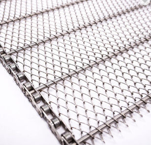 qualidade  High Temperature Resistance Chain Drive Flat Flex Belt Wire Mesh for Conveyor Fábrica