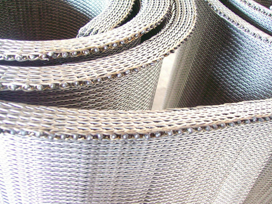 O ODM tece o fio Mesh Belt Straight String Strip de aço inoxidável da corrente