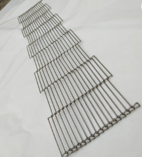 Correia de aço inoxidável de alta temperatura Mesh For Eggs Conveyor do fio do Enrober