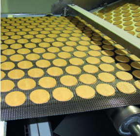 A malha de aço inoxidável da corrente rola a correia transportadora do fio da relação para o forno de biscoito