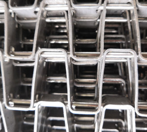 Corrente de aço inoxidável industrial Mesh For Assembly Line da correia transportadora de fio liso