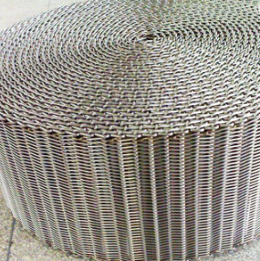 fio de metal Mesh Conveyor Flat Flex Belt de 400mm 500mm com corrente