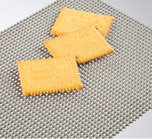Cozimento galvanizado de aço rolado do biscoito de 4x8 Diamond Mesh Wire Conveyor Belts For