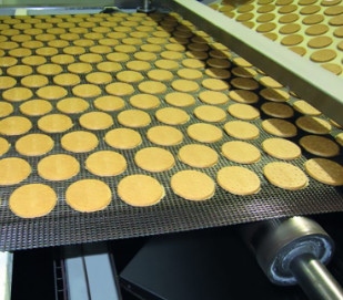 Cozimento galvanizado de aço rolado do biscoito de 4x8 Diamond Mesh Wire Conveyor Belts For