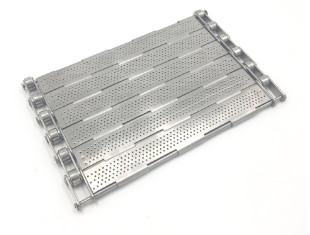 Placa de alta temperatura de Mesh Conveyor Belt Slat Band do fio