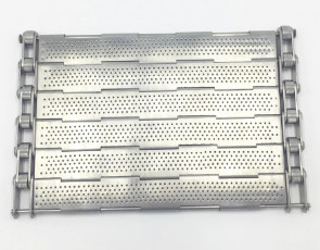 Placa de alta temperatura de Mesh Conveyor Belt Slat Band do fio