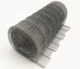 Fio de metal liso de aço inoxidável de Flex Driven Oven Conveyor Belt para o bolo refrigerando