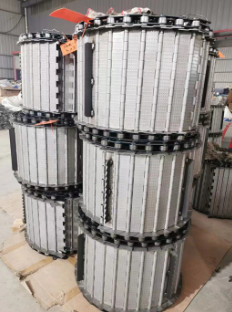 Correia transportadora de aço inoxidável galvanizada de corrente da placa para a microplaqueta