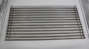 Espiral de aço inoxidável Mesh Belt Bakery Conveyor do fio SUS304