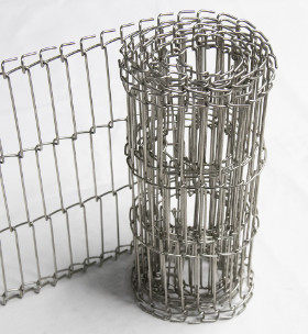 Fio liso resistente ao calor Mesh Belt For Bake Conveyor dos SS 304 do cabo flexível