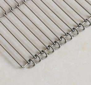 Fio liso resistente ao calor Mesh Belt For Bake Conveyor dos SS 304 do cabo flexível