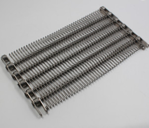 Fio frisado tecido conduzido corrente Mesh Conveyor do congelador do ODM correia espiral