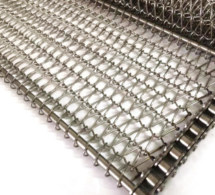 Planície dos SS 304 para tecer o fio Mesh Flat Wire Mesh Belt para a máquina seca da repreensão das porcas