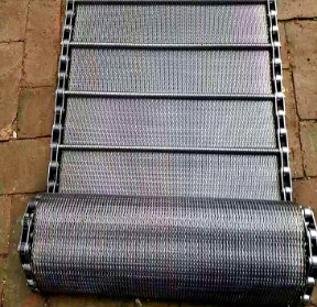 Indústria alimentar personalizada Diamond Mesh Steel Plate Conveyor Belt