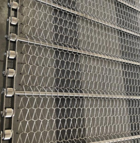 Alimento liso Oven Conveyor Belt Wire Mesh do cabo flexível SS304