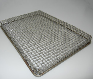 Fio trançado de aço inoxidável flangeado Mesh Frame da tela 304 314 310s