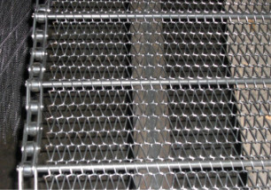 ODM Diamond Mesh Steel Wire With Chain de alta temperatura conduzido