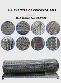 304SS chapa metálica expansível Diamond Mesh Panels Conveyor Belt