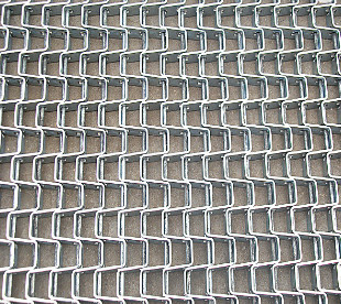 Correia transportadora de aço inoxidável de 304 Diamond Mesh Self Furring Metal Lath