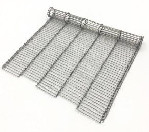 304SS alimento soldado Mesh Belt Wire Fabric para o transporte de corrente da escada