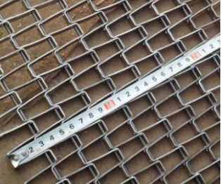 RUÍDO JIS Mesh Belt Wire Conveyor de aço inoxidável com única borda do laço
