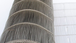 Calor personalizado que resiste a correia lisa de Flex Wire Oven Food Mesh que cerca Rolls