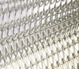Corrente metálica decorativa Mesh Belt Chain Link Fence Mesh Fabric