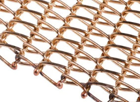 Corrente metálica decorativa Mesh Belt Chain Link Fence Mesh Fabric