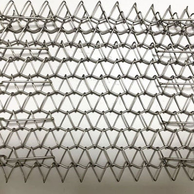 Fachada de Rod Mesh Crimped Woven Metal Grid do aço carbono para a decoração