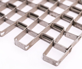 Rede de fio de aço inoxidável articulada ferradura galvanizada da correia transportadora