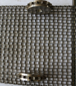 Corrente de aço inoxidável industrial Mesh For Assembly Line da correia transportadora de fio liso