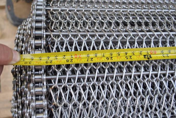 Corrente personalizada da correia transportadora do chocolate do fruto da resistência de corrosão conduzida 8