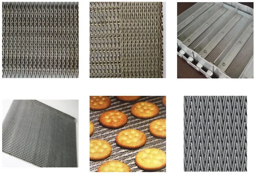 Correias de aço inoxidável de Mesh Universal Weave Metal Conveyor do fio, correia de transmissão, correia Blance Mesh Belt de V para a indústria alimentar